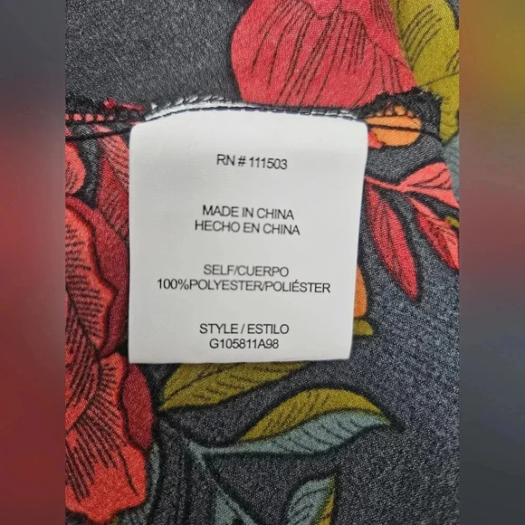 Sara Michelle Cowlneck Satin Floral Dress Women's Size S - Picture 6 of 6